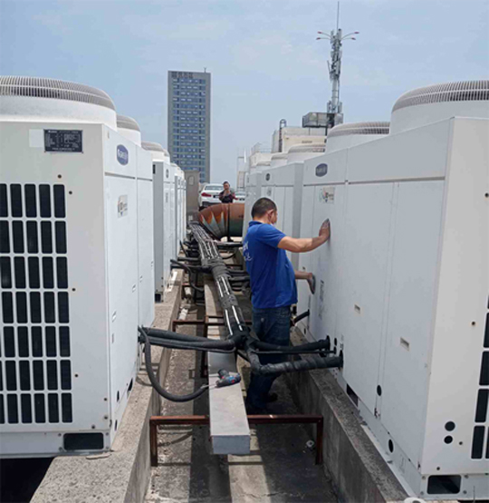 萨嘎中央空调制热和不制冷系统维修方法